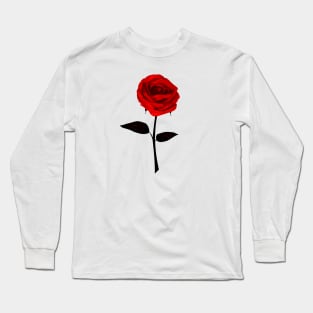 Red Rose / Light Clothes Long Sleeve T-Shirt